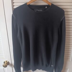 Vintage Y2K GUESS Men's Black Sweater